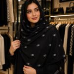 شال حریر مارک گوچی وارداتی گلدوزی شده - color-black